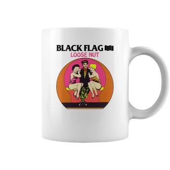 Tasse Black Flag Loose Nut, Tee Illustré Punk Légendaire - Cadeauxyz