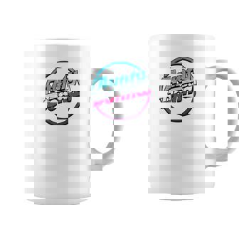 Tasse Blanc Logo Style Rétro Années 80, Design Coloré Vibrant - Cadeauxyz