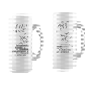 Tasse Blanc TRIO Design Logo & Adresse, Mode Unisexe - Cadeauxyz