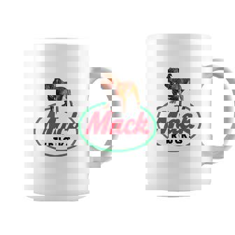 Tasse Mack Trucks Blanc, Logo Bouledogue pour Fans - Cadeauxyz