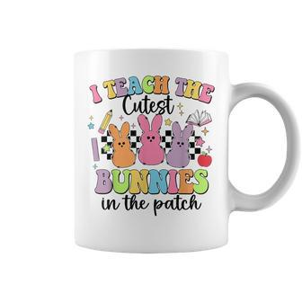 I Teach The Cutest Bunnies In The Patch Easter Teacher Coffee Mug - Monsterry AU