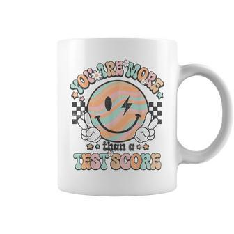 Teacher Groovy Smile You Are More Than A Test Score Testing Coffee Mug | Mazezy
