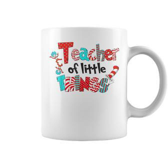 Teacher Of Little Things For Teacher Cat In Hat Coffee Mug | Crazezy UK