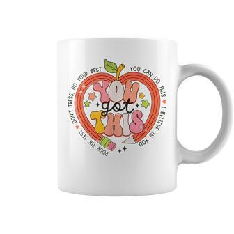 Teacher You Got This Rock The Test Last Day Of School Coffee Mug - Monsterry