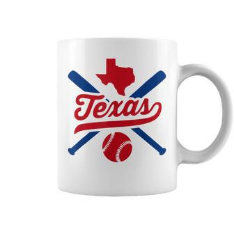 Texas Baseball Vintage State Pride Love City Coffee Mug | Crazezy CA