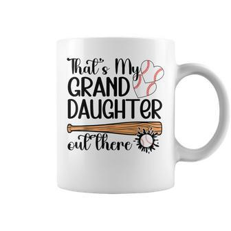 That's My Granddaughter Out There Softball Grandma Coffee Mug - Monsterry