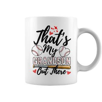 That's My Grandson Out There Baseball Grandma Mother's Day Coffee Mug - Monsterry