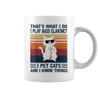 That's What I Do I Play Bass Clarinet And I Know Things Coffee Mug - Monsterry AU