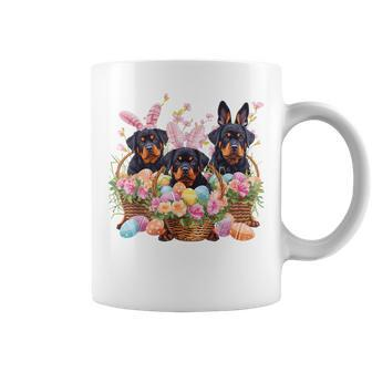 Three Rottweiler Easter Rottweiler Easter Egg Coffee Mug - Thegiftio UK