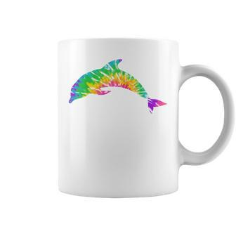 Tie Dye Summer Dolphin Coffee Mug - Monsterry