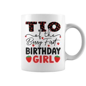 Tio Of The Berry First Birthday Girl Sweet Strawberry Bday Coffee Mug | Mazezy