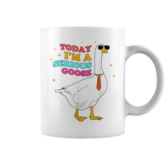 Today I'm A Serious Goose Silly Goose Cute Coffee Mug | Mazezy CA