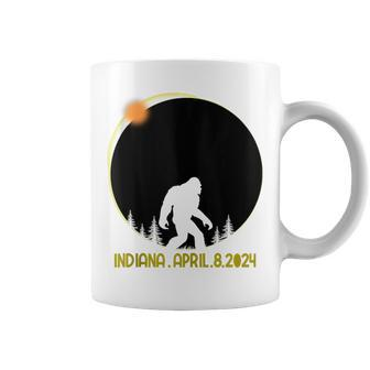 Total Solar Eclipse 2024 Bigfoot Indiana Men Coffee Mug - Thegiftio UK