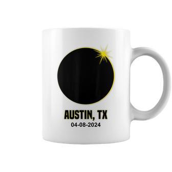 Total Solar Eclipse Austin 2024 Texas Austin Eclipse Coffee Mug - Seseable