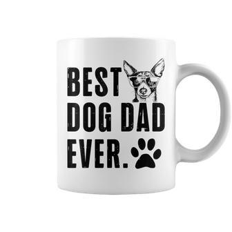 Toy Fox Terrier Daddy Dad Best Dog Dad Ever Men Coffee Mug - Monsterry