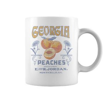 Trendy Georgia Peaches Vintage Poster Coffee Mug - Monsterry AU
