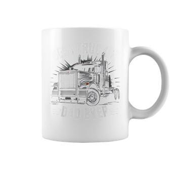 Truck Driver Best Trucking Dad Ever Trucker Truckin' Coffee Mug - Monsterry