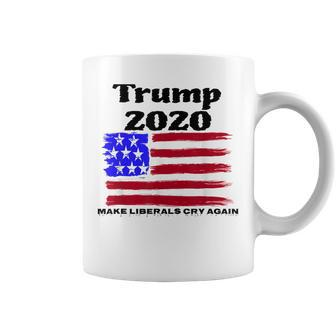 Trump 2020 Make Liberals Cry Again Political Coffee Mug - Monsterry