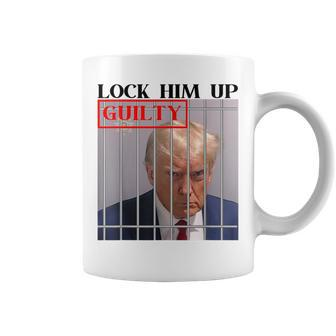 Trump Hot Lock Him Up Guilty Jail Prison Anti-Trump Coffee Mug - Monsterry AU