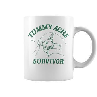 Tummy Ache Survivor Rabbit Meme Bunny Lover Coffee Mug | Mazezy