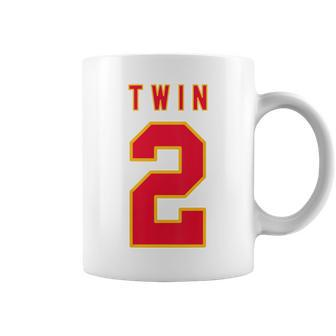 Twin 2 Matching Adult Kid Jersey Twin Brother Coffee Mug - Monsterry DE