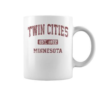 Twin Cities Minnesota Mn Vintage Athletic Sports Coffee Mug - Monsterry CA