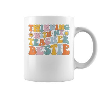 Twinning With My Teacher Bestie Twin Day Matching Coffee Mug - Thegiftio UK