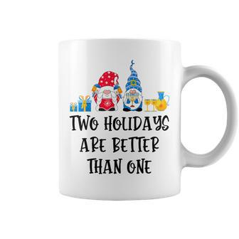 Two Holidays Are Better Than One Christmas Hanukkah Jewish Coffee Mug | Mazezy AU