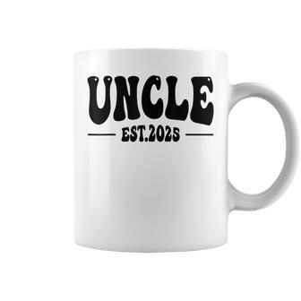 Uncle Est 2025 New Born Pregnancy Announcement Father's Day Coffee Mug - Monsterry CA