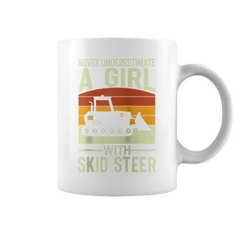 Never Underestimate An Girl With A Skid Sr Construction Coffee Mug - Thegiftio UK