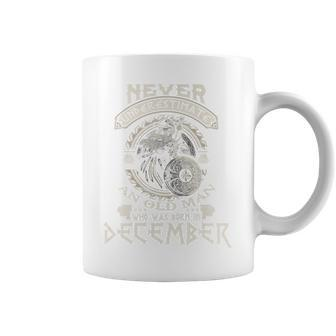 Never Underestimate Old Man Born In December Birthday Coffee Mug | Mazezy UK