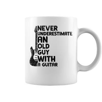 Never Underestimate An Old Man With A Guitar Guitar Coffee Mug - Monsterry CA