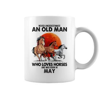 Never Underestimate An Old Man Who Loves Horses And Was Bor Coffee Mug - Thegiftio UK