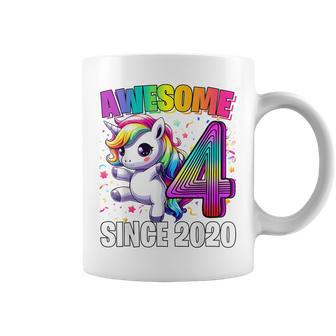 Unicorn 4Th Birthday 4 Year Old Unicorn Party Girls Outfit Coffee Mug - Thegiftio UK