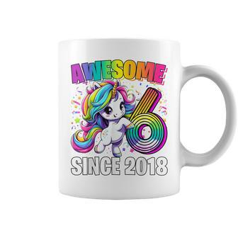Unicorn 6Th Birthday 6 Year Old Unicorn Party Girls Outfit Coffee Mug - Thegiftio UK