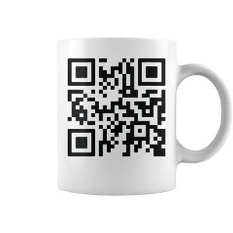 Unique Qr-Code With Humorous Hidden Message Coffee Mug - Monsterry CA
