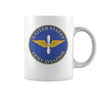 US Army Aviation Branch Insignia Veteran Veterans Day Coffee Mug - Monsterry CA