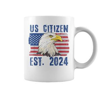 Us Citizen Est 2024 Citizenship New Usa Citizen Coffee Mug - Thegiftio UK