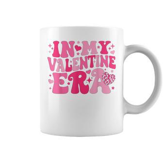 In My Valentine Era Retro Valentines Day Heart Coffee Mug - Monsterry