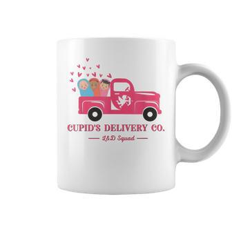 Valentine Labor And Delivery Nurse Squad Cupid's Delivery Co Coffee Mug | Seseable CA