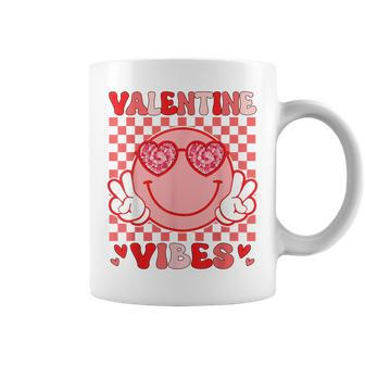 Valentine Vibes Hippie Valentines Day For Girl Womens Coffee Mug - Monsterry DE
