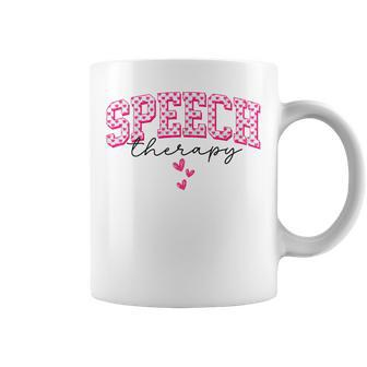 Valentines Day Speech Therapy Slp Speech Therapist Coffee Mug - Monsterry CA