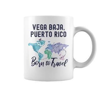 Vega Baja Puerto Rico Born To Travel World Explorer Coffee Mug - Monsterry CA