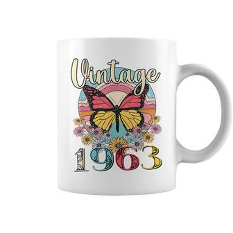 Vintage 1963 Sunflower 60Th Birthday Awesome Since 1963 Coffee Mug - Monsterry CA