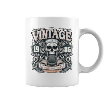 Vintage 1986 Nacido En 1986 38 Cumpleaños Motociclistas Taza de café - Regaloses