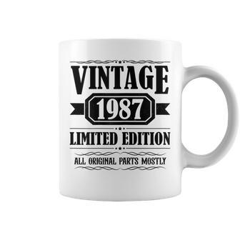 Vintage 1987 T For Retro 1987 Birthday Coffee Mug - Seseable