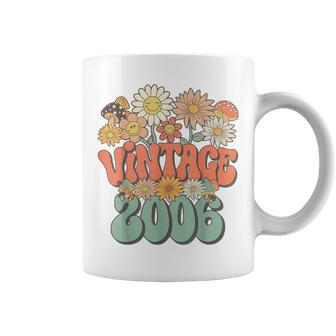Vintage 2006 Floral Hippie Groovy Daisy Flower 18Th Birthday Coffee Mug - Monsterry AU