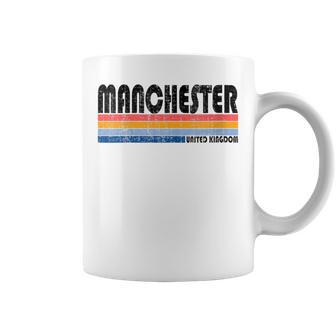 Vintage 70S 80S Style United Kingdom Manchester Coffee Mug - Monsterry