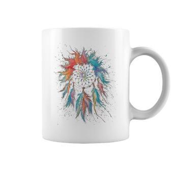 Vintage Boho Dream Catcher Watercolor Coffee Mug - Monsterry UK