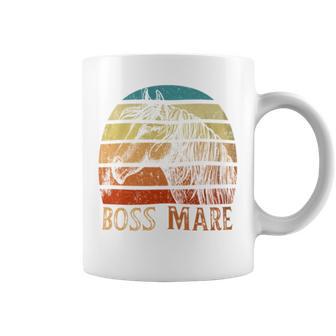 Vintage Boss Mare Outfits Horseback Riding Equestrians Coffee Mug - Monsterry CA